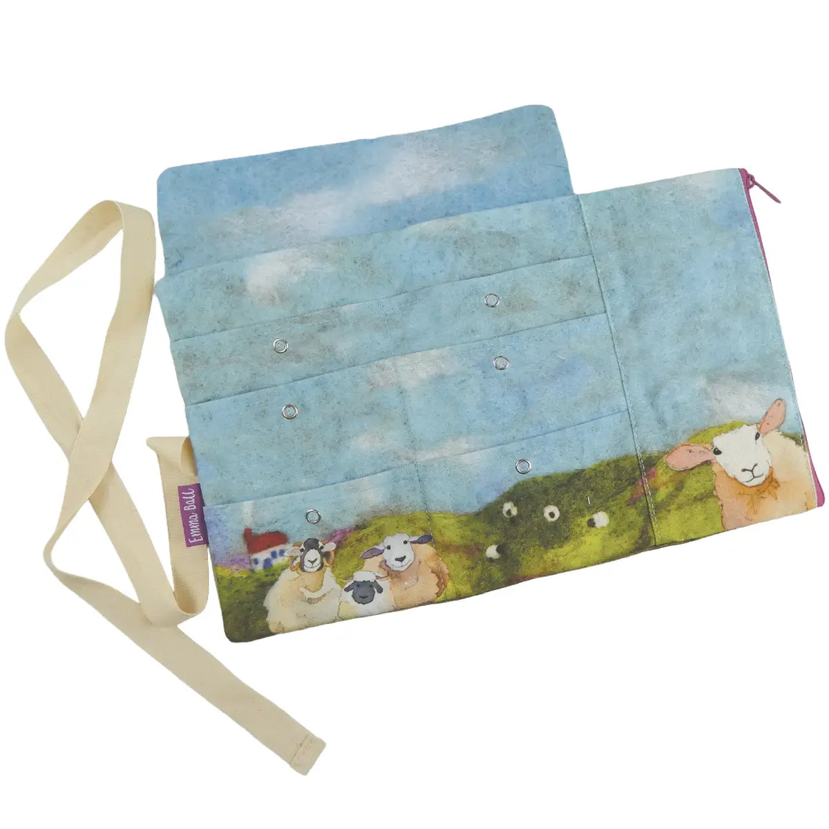 Felted Sheep Circular Needle Holder