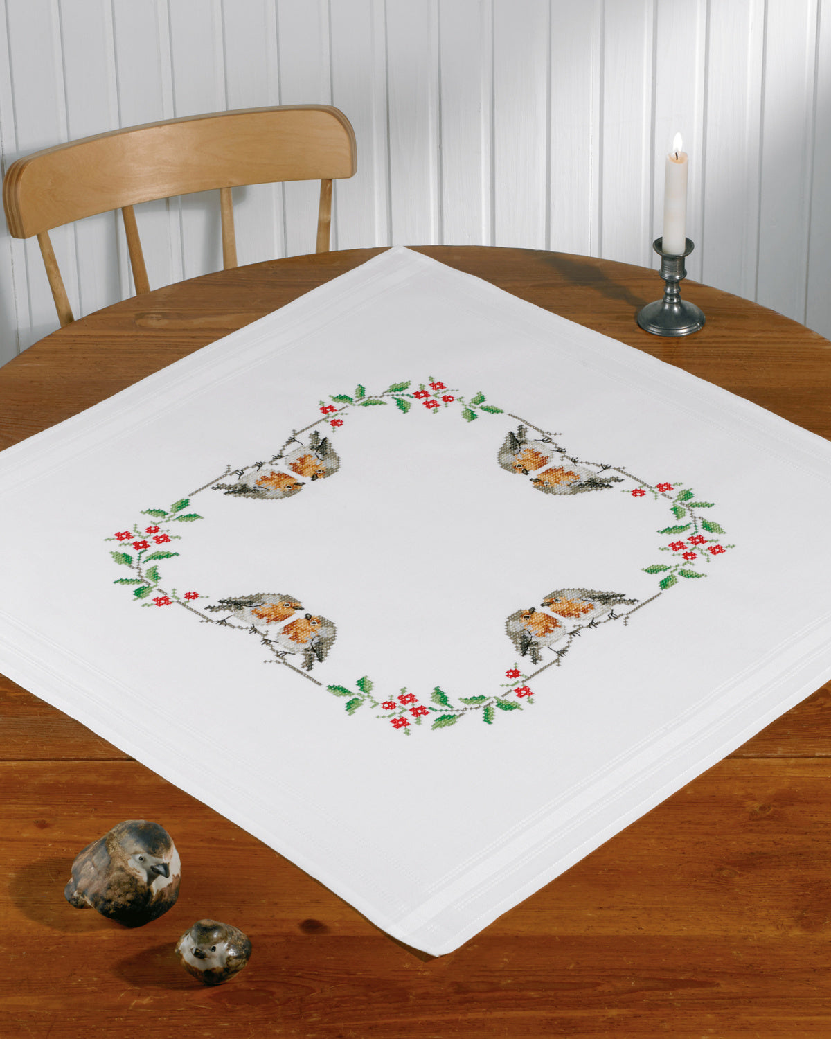 27-8604 Fåglar 80x80cm