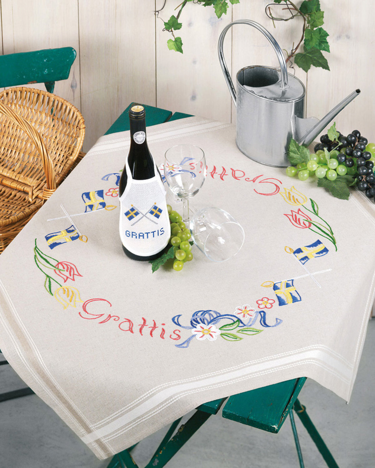 27-9611R Duk "Grattis" 80x80cm