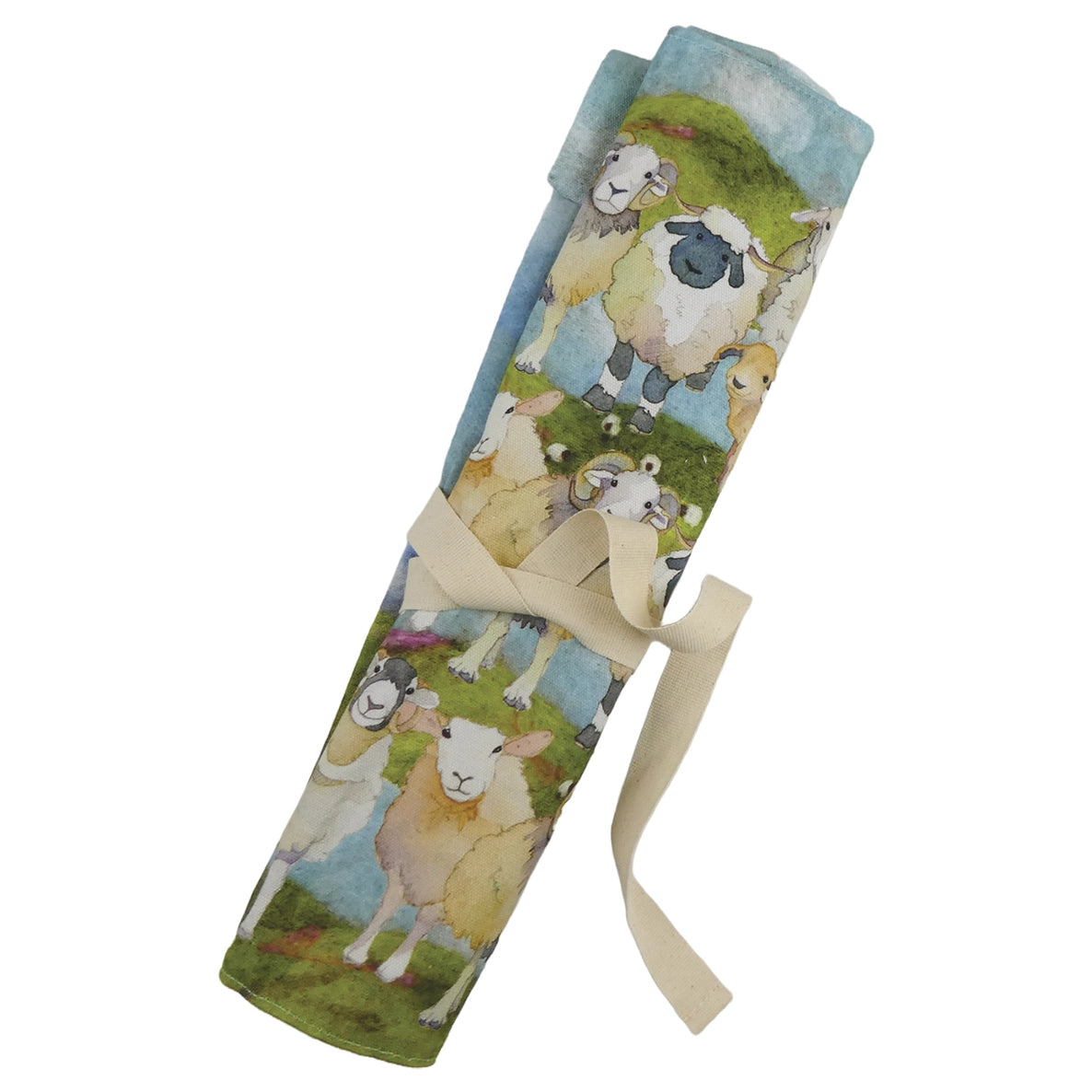 Felted Sheep long straight needle wrap