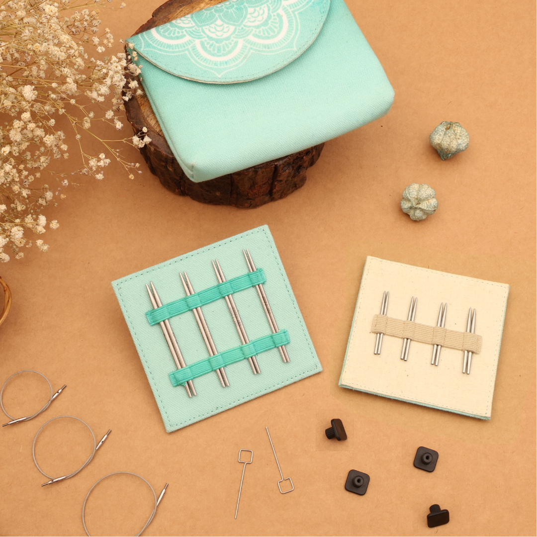 Knitpro Mindful Petite Mini - Set med ändstickor (8 par, 5 & 7,5 cm)