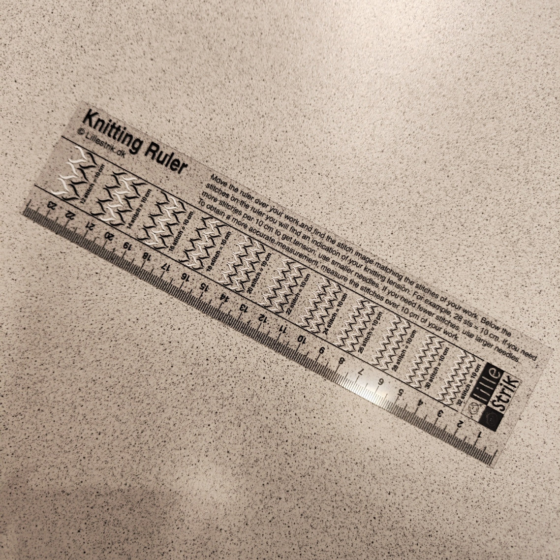 Knitting ruler