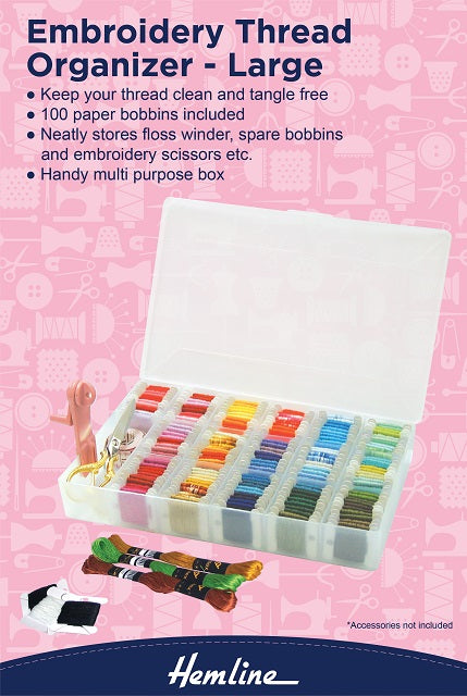 Embrodery thread organizer L