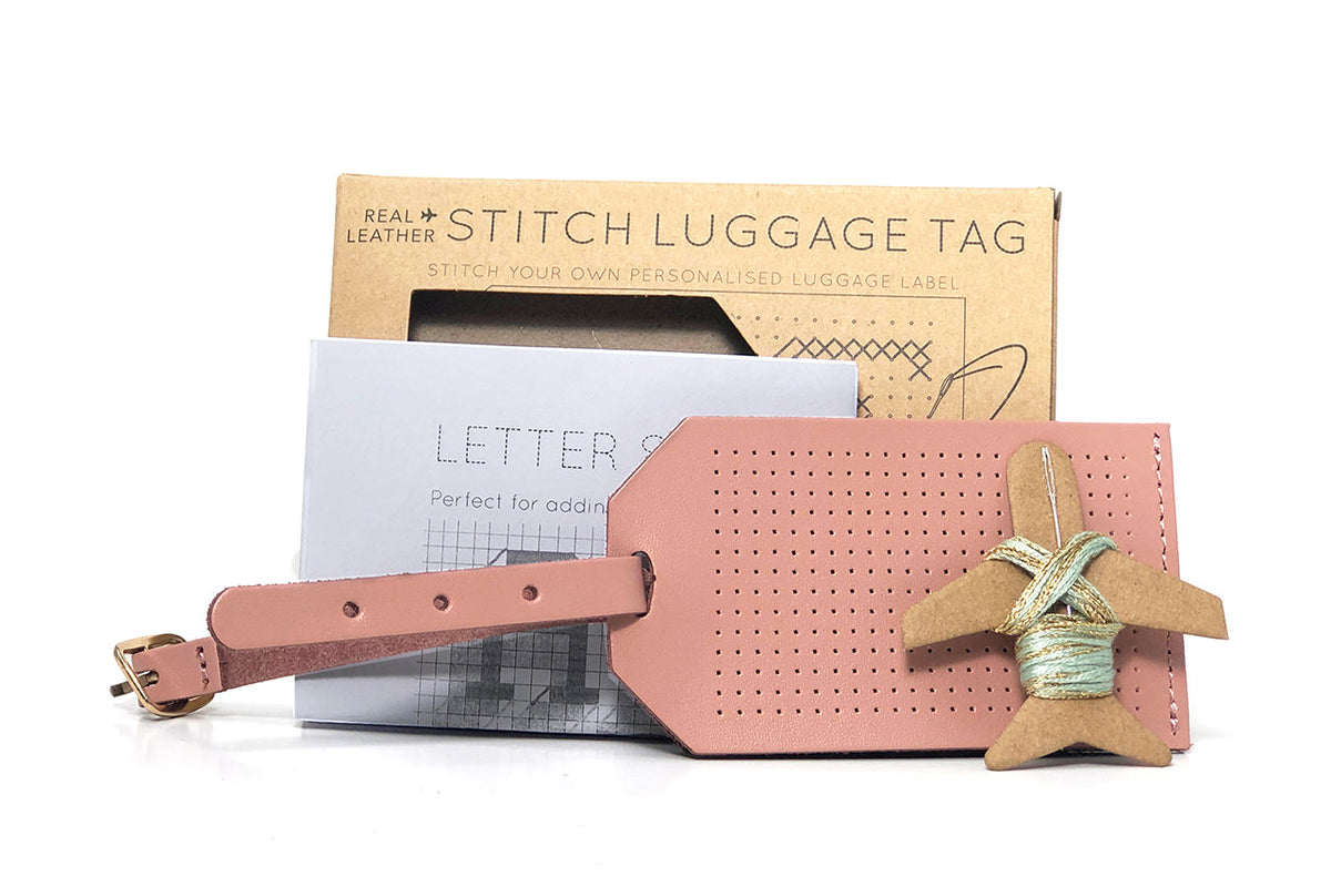 Luggage tag pink
