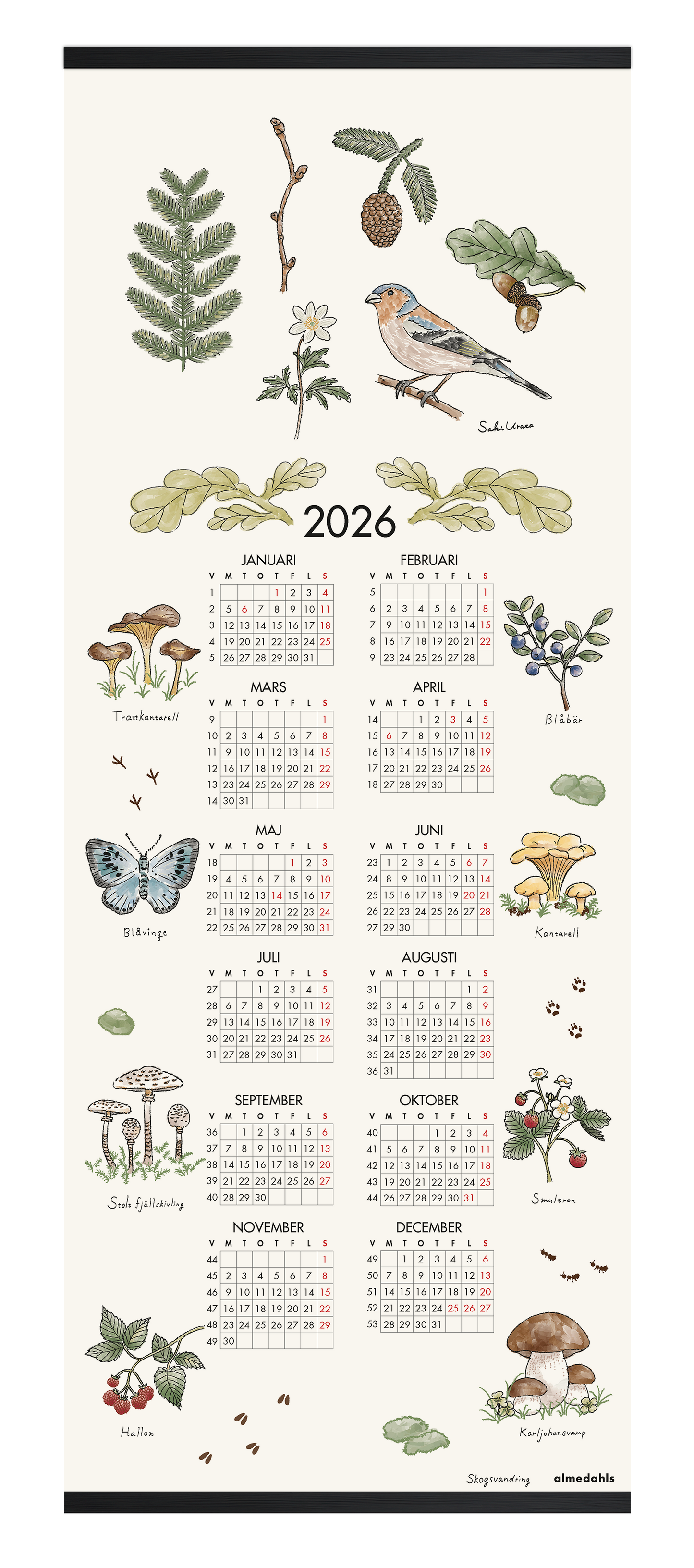 Tygkalender 2026