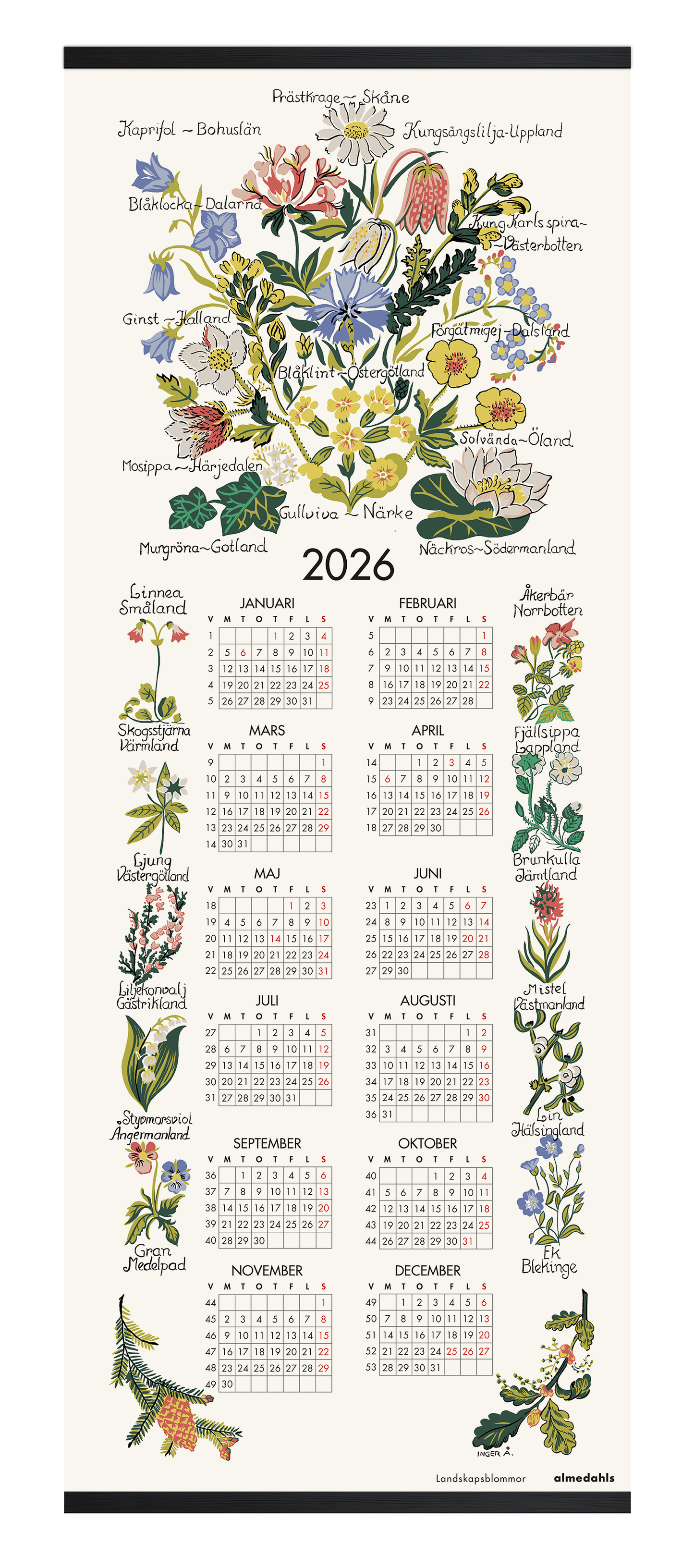 Tygkalender 2026