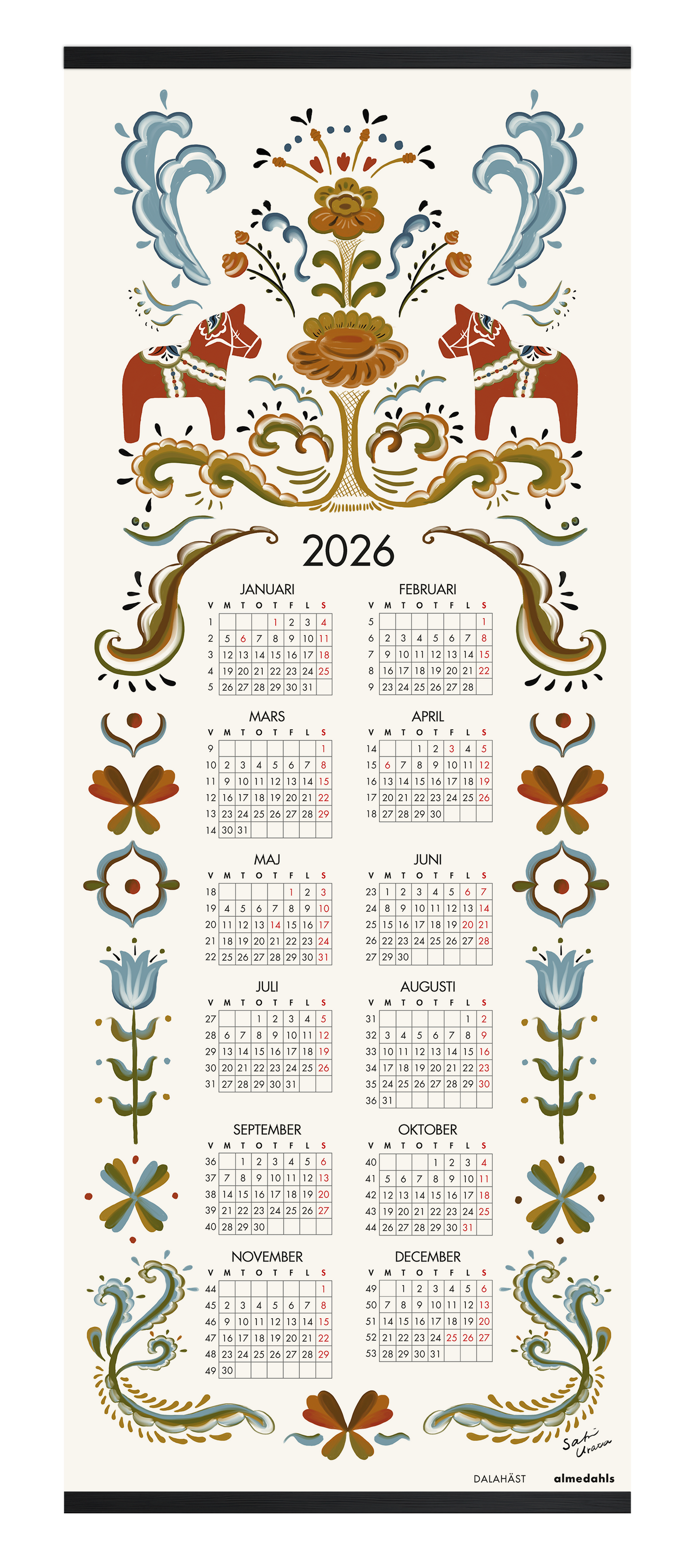 Tygkalender 2026
