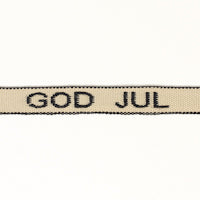 Hemslöjdsband 10 mm "God jul"