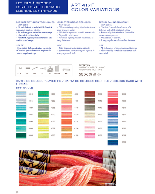 DMC Mouliné Colour Variations 4010-4240