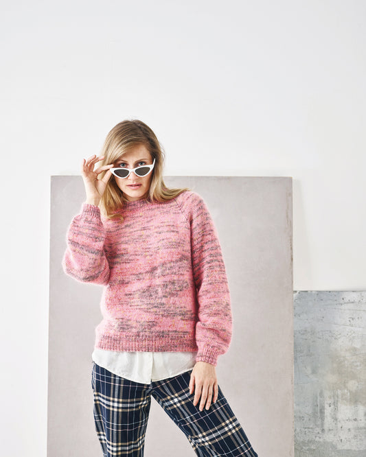 890805 Klassisk raglan sweater