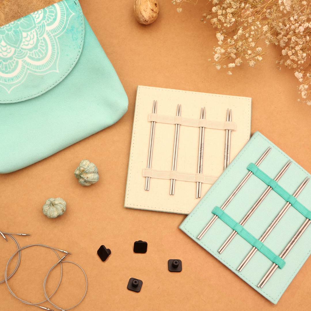 Knitpro Mindful Petite Midi - Set med ändstickor (8 par, 10 & 13 cm)