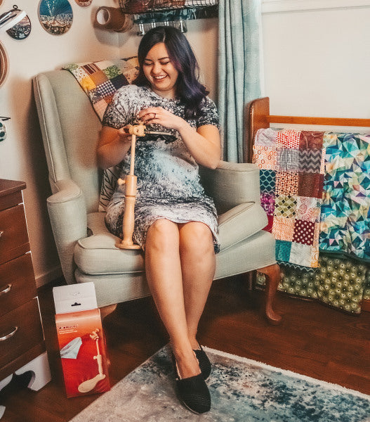 Broderi Justerbart Sittställ